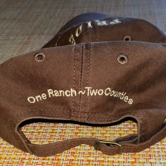 Pride Mountain Vineyards Brown Mens Baseball Cap Hat - Picture 3 of 6